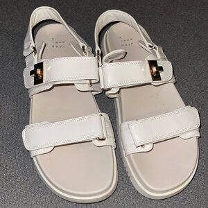 White sandals